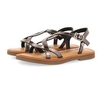 GIOSEPPO Sandales en cuir métallisé de couleur noire pour fille Tilly, Plomb, 28 EU