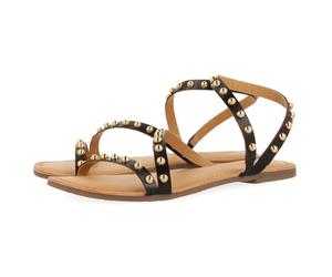 GIOSEPPO Sandales en cuir Tachas Needa, Noir, 41 EU
