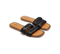 GIOSEPPO Sandales en cuir tressé Perham, Noir, 35 EU
