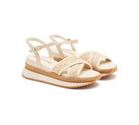 GIOSEPPO Sandales plateforme Raphia Boscawen, naturel, 41 EU