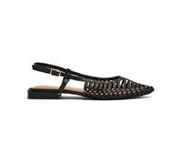 Gioseppo - Sandalette en cuir perforé avec petits clous - Femme - Chaussures - Noir - Taille: 41 EU