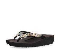 GIOSEPPO Tongs noires compensées pour femme LABICO, Noir, 40 EU