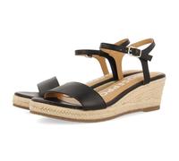 GIOSEPPO Femme Yalaha Sandale Cage Espadrille, Noir, 39 EU
