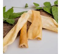 GIOSNAX - lamelles de Peau de tête de bœuf, pour l'hygiène Dentaire, friandise, Snack, Plaisir Durable à mâcher, 100% bœuf, pour Chiens, séché avec Soin, Aliment Simple, 250g