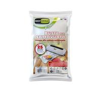 GIO'STYLE 25 enveloppes sous vide Fresh | 15 x 25 cm | Convient pour le stockage et la cuisson sous vide | Sans BPA | Fabriqué en Italie