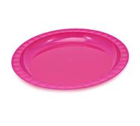 giostyle Assiette plate en polypropylène pour camping, fuchsia, 0708008