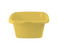 GIO'STYLE Bassine carrée Colors | Idéal pour Le Nettoyage | Jaune | 15 L | Polypropylene
