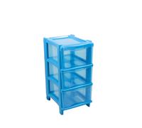 GIO'STYLE Commode Essential Cassie Bimbo | 3 tiroirs | Bleu | H 60 cm | Fabriqué en Italie