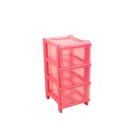 GIO'STYLE Commode Essential Cassie Bimbo | 3 tiroirs | Rose | H 60 cm | Fabriqué en Italie