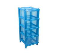 GIO'STYLE Commode Essential Cassie Bimbo | 4 tiroirs | Bleu | H 76 cm | Fabriqué en Italie