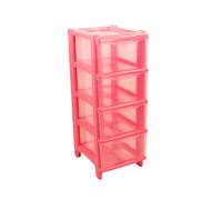 GIO'STYLE Commode Essential Cassie Bimbo | 4 tiroirs | Rose | H 76 cm | Fabriqué en Italie