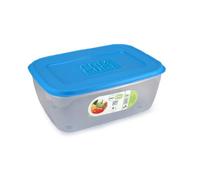 GIO'STYLE Conteneur hermétique pour aliments - 4L - Fabriqué en Italie - Rectangulaire - Convient pour réfrigérateur, congélateur, micro-ondes - Ligne hermétique