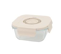 GioStyle Conteneur sous vide pour aliments | Verre | 0,5L | Carré | Durée de la nourriture prolongée | Date sur le couvercle | Ligne Perle