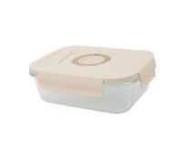 GIO'STYLE Conteneur sous vide pour aliments | Verre | 1L | Rectangulaire | Durée de la nourriture prolongée | Date sur le couvercle | Ligne Perle