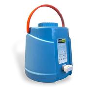GiòStyle Distributeur Thermique avec Robinet, Bouteille de 5 litres, Distributeur d'eau Chaude, Froide, Portable, en polyuréthane avec poignée pour Plage, mer, Camping,