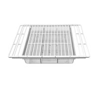 GIO'STYLE Étagère universelle pour réfrigérateur réfrigérateur | S'adapte à n'importe quel réfrigérateur | Grille extensible | Avec tiroir à aliments