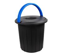 GioStyle Poubelle Ecosolution 16 | Capacité 16 L | Bleu | avec poignée | Idéal pour Collecte différenciée | Fabriqué en Italie