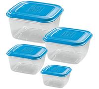 Giòstyle Set of 4 Square Containers, Blue.