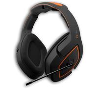Gioteck Casque gamer TX50 filaire – Micro antibruit, contrôle du volume, Jack 3,5mm – Noir/Orange