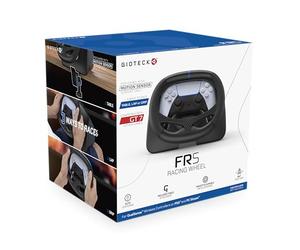 Gioteck FR5 Racing Wheel Dock pour manette DualSense et DualEdge PS5, PC, compatible Steam Deck - Centrage automatique - Pour jeux avec capteur de mouvement uniquement - Compatible GT7