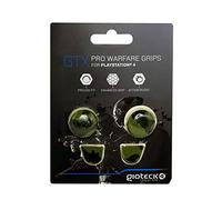 Gioteck GTX PS4 - Thumb Grips PS4 Bouchons/Capuchons/Protection en Silicone pour Joysticks Grips Playstation 4 - Antidérapant - Aide a viser - Protection Manette ps4 Camo Vert/Noir