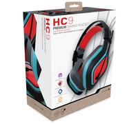 Gioteck HC9 Casque de jeu filaire stéréo avec microphone Rouge