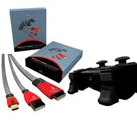 Gioteck Câble De Recharge USB HDMI Schulter-Tasten Caps pour Sony PS3 Contrôleur