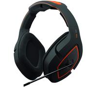 Gioteck TX50 - Casque Gaming PS5 Filaire - Micro Antibruit et Contrôle du Volume - Son Surround - Cable Jack 3.5mm - Casque Gamer Compatible avec Switch/PS4/PS5/Xbox One/Series et PC (Noir/Orange)