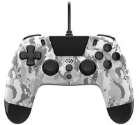Gioteck - VX4 Manette Bleue filaire pour PS4 et PC. Contrôleur, Gamepad, Joystick Support de mouvement et de vibration. Design ergonomique. Light Camo