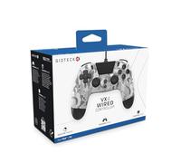 Gioteck - VX4 Manette Bleue filaire pour PS4 et PC. Contrôleur, Gamepad, Joystick Support de mouvement et de vibration. Design ergonomique. Light Camo