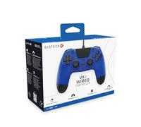Gioteck - VX4 Manette Bleue filaire pour PS4 et PC. Contrôleur, Gamepad, Joystick Support de mouvement et de vibration. Design ergonomique. Blue