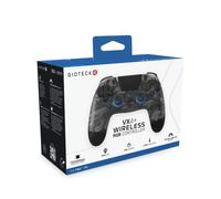Gioteck VX4+ Wireless Controller for PlayStation 4 (PS4) -Dark Camo - Customisable RGB Lighting and Programmable Back Buttons - Bluetooth Compatible