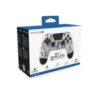 Gioteck VX4+ Wireless Controller for PlayStation 4 (PS4) - Light Camo - Customisable RGB Lighting and Programmable Back Buttons - Bluetooth Compatible