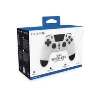 Gioteck VX4 Wireless Controller for PlayStation 4 (PS4) - White with Progammable Back Buttons - Bluetooth Compatible