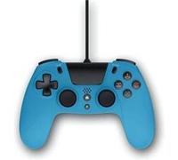 Gioteck - VX4 Manette Bleue filaire pour PS4 et PC. Contrôleur, Gamepad, Joystick Support de mouvement et de vibration. Design ergonomique. Blue