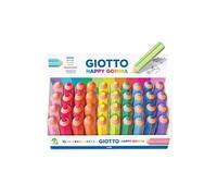 Giotto 233800 Happy Gomma Exposant 40 Pcs - Couleurs Ass.