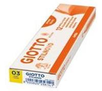 Giotto 256103 crayon de couleur Jaune 12 pièce(s) Jaune G