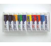 Giotto 301900 Boite de 10 Tubes de gouache 10 ml Assortis