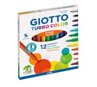 Giotto Feutres Turbo Color – Pointe moyenne – Étui de 12