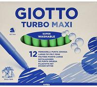 Giotto Stylo-feutre Turbo Maxi 456018 Vert 12 pièces