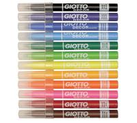 Giotto 494900 Décor Textile Marqueurs En Fibre - Paquet De 12