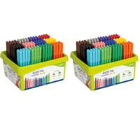 Giotto 523800 Feutre Turbo Color Coffret Scolaire 144 (Lot de 2)