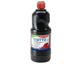 Giotto 533424 Bouteille Gouache Prête a l'Emploi 1000 ml Noir
