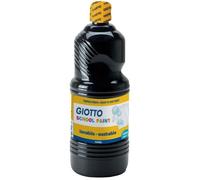 Flacon de 1 Litre de gouache liquide lavable Giotto. Coloris noir Noir G