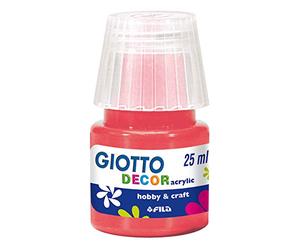 Giotto 6un Gouache liquide décor acrylique 25 ml Vermelhao/Es (8000825538186)