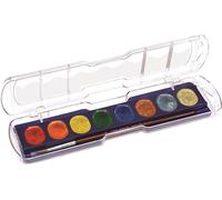 GIOTTO Acquerelli Metal - Boîte 8 pastilles de gouache couleurs métalliques + 1 pinceau