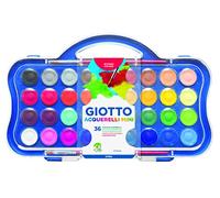 GIOTTO Acquerelli Mini - Boîte de 36 pastilles de gouache + pinceau