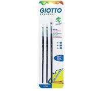 GIOTTO Art 577 - Pinceau - plat - taille : 0, 2, 4 (pack de 3) Noir G