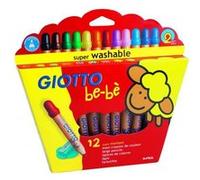 Giotto be-bè Étui 12 maxi crayons + 1 taille-crayon