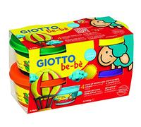 GIOTTO - Pâte à jouer be-bè - Boîte 4 x 100 g - vert orange jaune violet